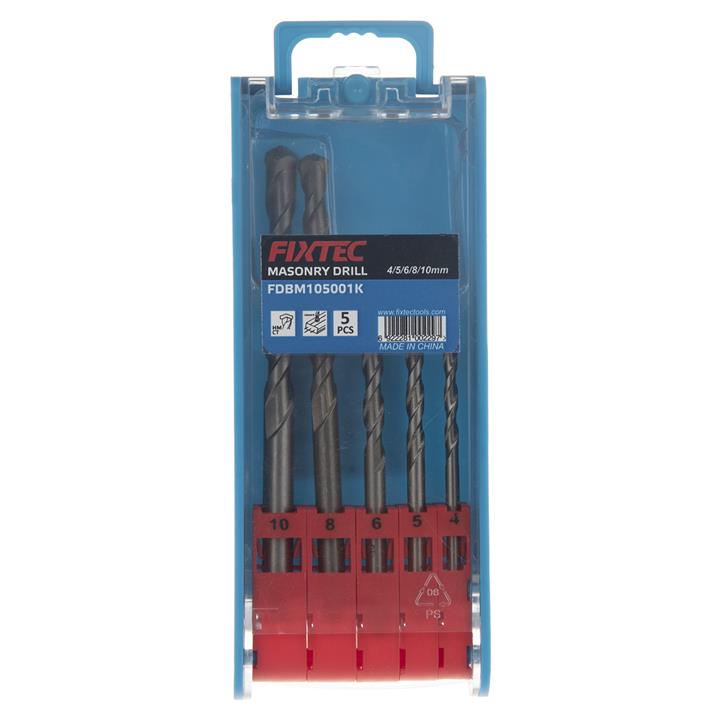 مجموعه 5 عددی مته الماسه فیکس تک مدل FDBM105001K Fixtec FDBM105001K  Masonry Drill Bit 5PCS